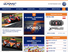 Tablet Screenshot of europeanlemansseries.com